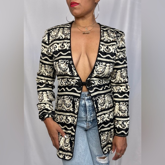 Maggy London Jackets & Blazers - vintage Baroque blouse size medium